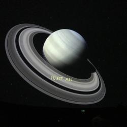 Hvězdárna a planetárium České Budějovice - ukázka nové digitální projekce.