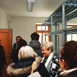 Obnovený depozitář Jihočeského muzea v Ledenicích - interiér.