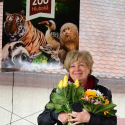 Hejtmanka Stráská popřála Jihočeské zoologické zahradě v Hluboké nad Vltavou k 80. výročí
