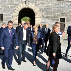 Jihočeská hejtmanka Stráská přivítala na zasedání asociace krajů v Českém Krumlově slovenské župany.