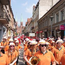 Dechový orchestr ZUŠ Vimperk na Festivalu Zlotá lira 2019 v polském městě Rybnik.