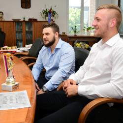 David Popovič u hejtmanky Ivany Stráské
