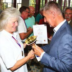 Hejtmanka Stráská a premiér Babiš pogratulovali seniorům k výsledkům na sportovních hrách.