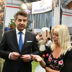 Na stánek Jihočeského kraje zavítal i ukrajinský velvyslanec v ČR