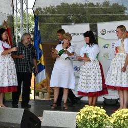 Hejtmanka Stráská dekorovala Zlatou stuhou Čejetice, vítěze jihočeského kola Vesnice roku 2019 . Křest brožury "Vesnice roku Jihočeského kraje 2019"