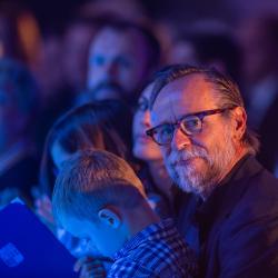 Herec Karel Roden. Slavnostní večer Zlatá šupina 2019. Alšova jihočeská galerie, Hluboká nad Vltavou 24. října  2019. FOTO: Václav Pancer, ČTK.