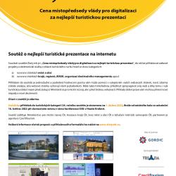 Cena místopředsedy vlády pro digitalizaci za nejlepší turistickou prezentaci.
