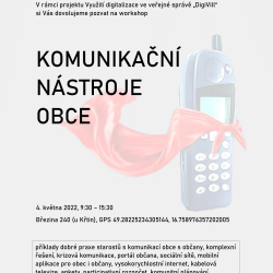 Pozvánka na workshop: Komunikační nástroje obce.