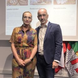 Ředitelka Regionální agrární komory Jihočeského kraje Hana Šťastná a hejtman Jihočeského kraje Martin Kuba.