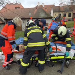 Státní hrad a zámek Český Krumlov hostil výjimečné cvičení složek IZS.