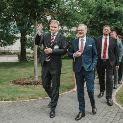 Premiér Fiala navštívil českobudějovickou nemocnici.