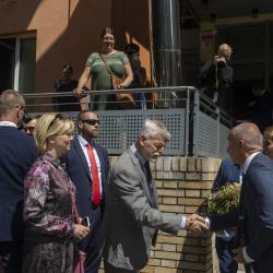 Prezident Pavel ocenil při své návštěvě Jihočeského kraje komunikaci s obcemi.