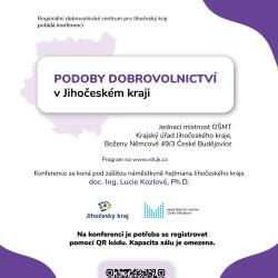 Konference představí podoby dobrovolnictví v kraji - plakát.