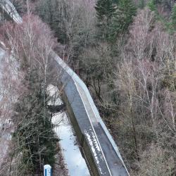 Vltavská cyklostezka v úseku Loučovice-Vyšší Brod.