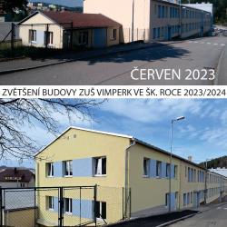 ZUŠ Vimperk má novou přístavbu.