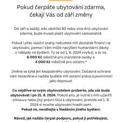 Změny od 1. 9. 2024 / Важливі зміни з 1 вересня 2024р