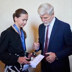 Prezident Pavel přijal na Hradě sportovce, trenéry i realizační týmy.