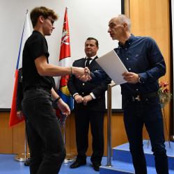 Hejtman Jihočeského kraje Martin Kuba ocenil v úterý 12. listopadu jihočeské dobrovolné hasiče za vzornou reprezentaci Jihočeského kraje na celorepublikových soutěžích. 