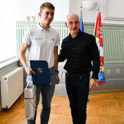 Filip Toul s hejtmanem Martinem Kubou.