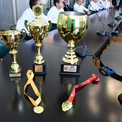 Náměstek Štojdl pogratuloval fotbalovým nadějím z Akademie Dynama, které zazářily doma i v zahraničí.