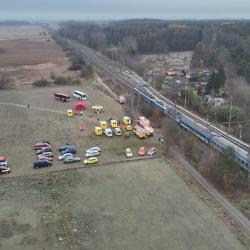 Srážka vlaků u Zlivi. Zdroj: https://x.com/PolicieCZ