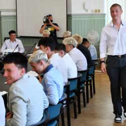 Náměstek hejtmana Jihočeského kraje pro oblast školství David Štojdl dnes přijal mladé fotbalisty kategorie U15 z Akademie SK Dynamo České Budějovice, kteří v uplynulé sezóně dosáhli mimořádného úspěchu.