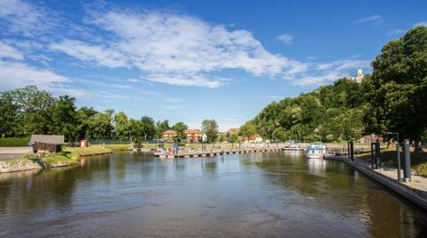 Vltava - přístaviště Hluboká nad Vltavou
