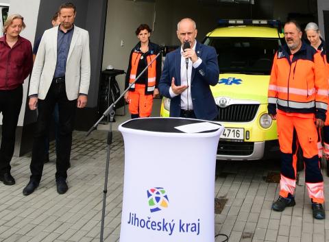 Slavnostní otevření výjezdové základy ZZS JčK ve Veselí nad Lužnicí