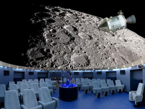 V planetáriu už nyní spatříte projekci o tom, jak by to s lidskou aktivitou na Měsíci mohlo vypadat v budoucnosti.