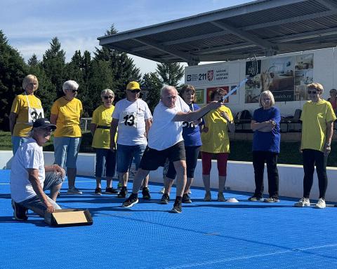 Radost z pohybu a zdravé soupeření ovládly 12. Sportovní hry seniorů.