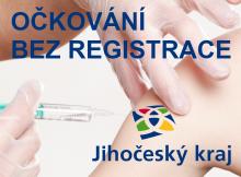 Jihočeský kraj spustí ve středu 28. července očkování bez registrace