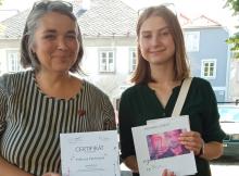Na snímku zleva Mgr. Jana Holcová a Světlana Pejchalová (zdroj: Jana Holcová).