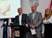 Hejtman Jihočeského kraje Martin Kuba a náměstek pro finance Tomáš Hajdušek.