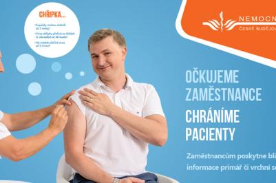 Očkujeme zaměstnance, chráníme pacienty - poster.