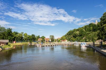 Vltava - přístaviště Hluboká nad Vltavou