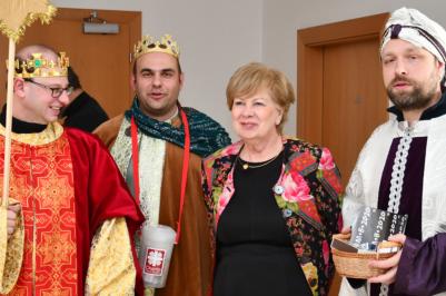 Tři králové s hejtmankou Ivanou Stráskou.